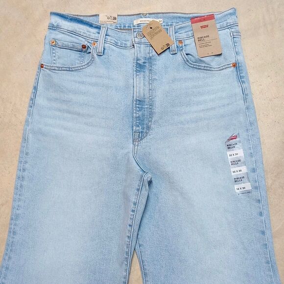 NWT Levi's Ribcage Bell Bottom Jeans Women's 32x30 High Rise Y2K Grunge 90s - Picture 2 of 11
